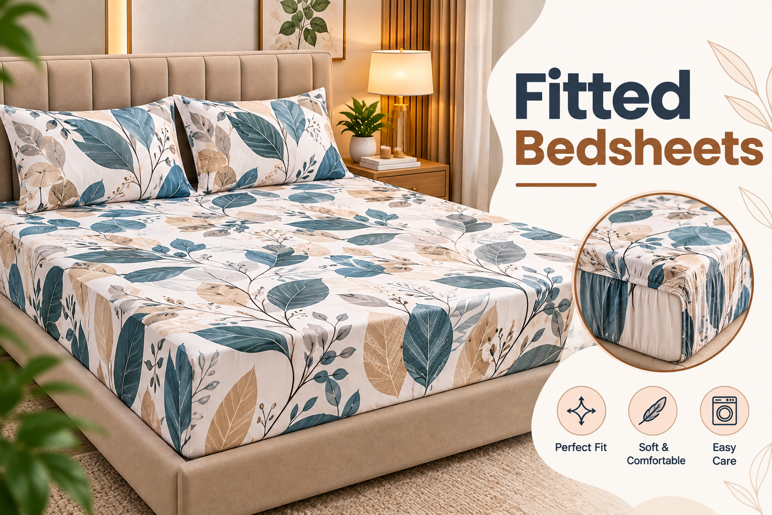 Fitted bedsheets online at BedsheetPoint